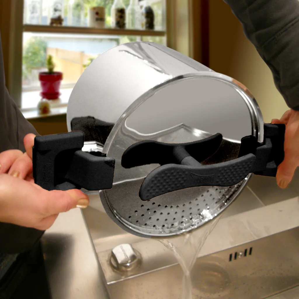 Kochtopf INDUKTION Pastatopf Edelstahl TOPF Mit Deckel Nudeltopf DUSPAGHI – Bild 2