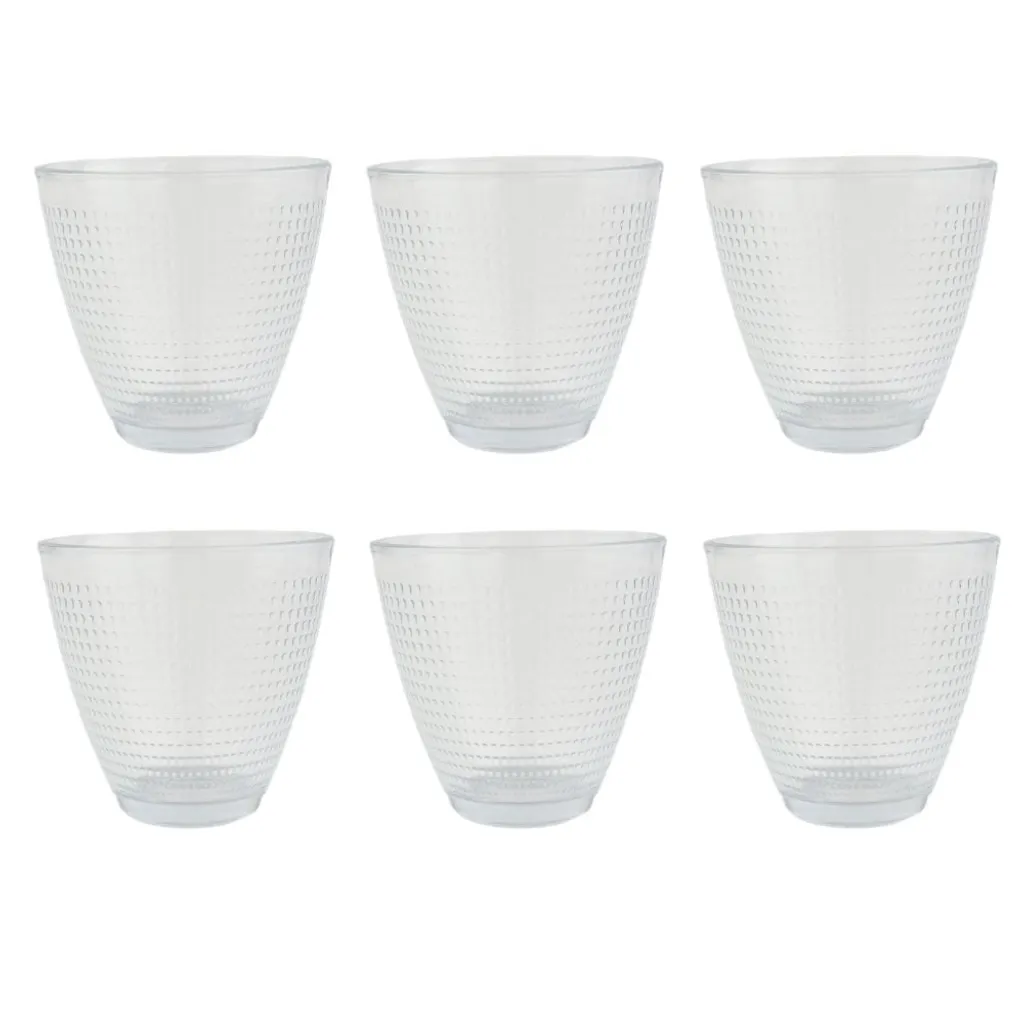 Orange85 Trinkgläser Wassergläser 6 Stück Transparent 220ml