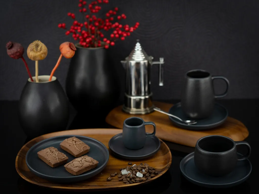 CreaTable 22978 Kombiservice Uno BLACK Für 4 Personen, Steinzeug, Schwarz (1 Set, 16-teilig) – Bild 7