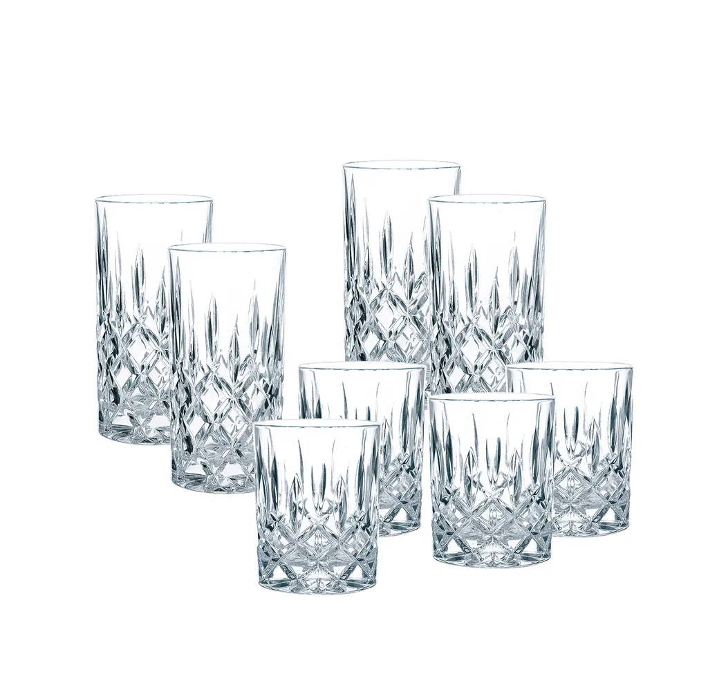 Nachtmann Nobelesse Gläser 4 Longdrinkgläser 4 Whiskygläser – Bild 5