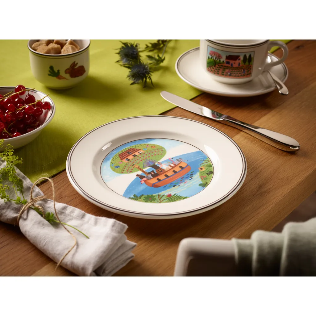Villeroy & Boch 12 X Design Naif Frühstücksteller Arche Noah Vorteilsset 12 X Art. Nr. 1023372643 Und Gratis 1 Trinitae Körperpflegeprodukt – Bild 2
