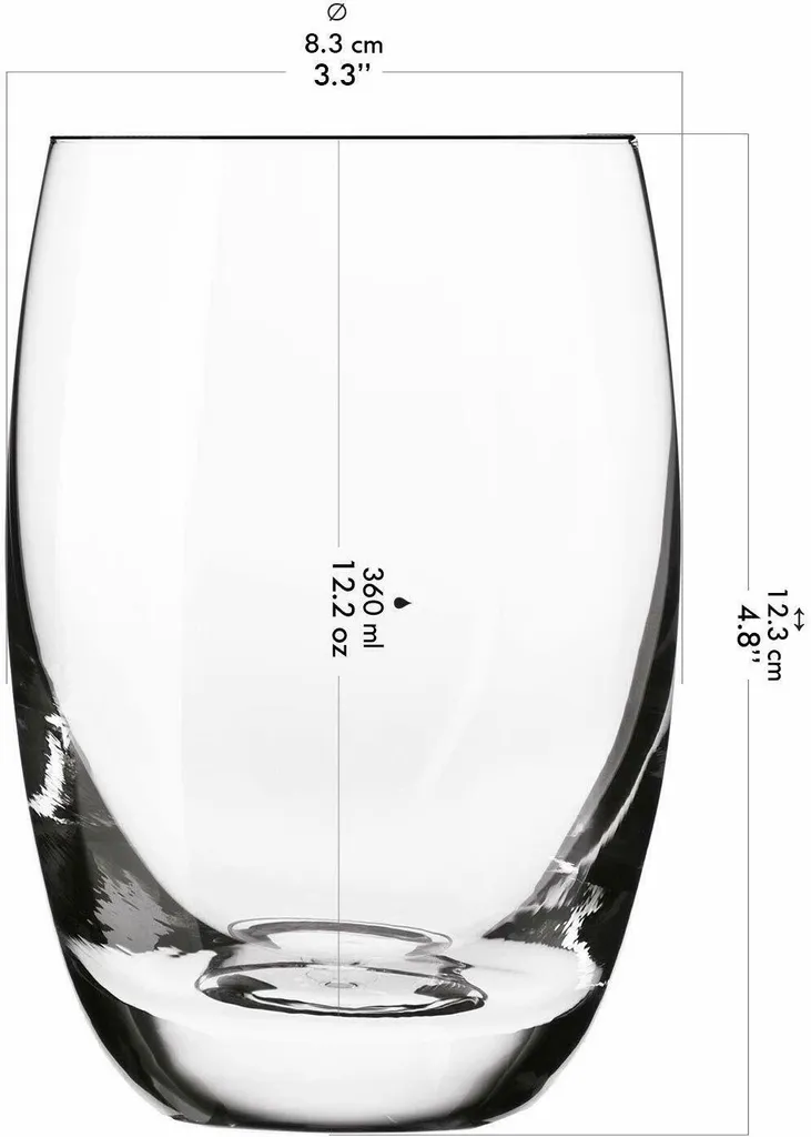 Krosno Elite Highball Glas Longdrink 360ml 6er – Bild 2