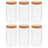 VidaXL Vorratsgläser Mit Korkdeckel 6 Stk. 1400 Ml