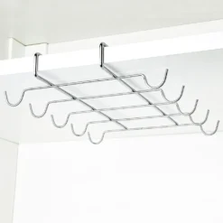 UPP Tassenhalter Unterschrank-Halterung Verchromt | Für Bis Zu 10 Tassen, Becher Uvm.