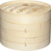Pure Oriental Bambus-Dampfkorb Mit 2 Ebenen, Inkl. Deckel
