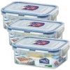 Lock & Lock Classic 350ml 135 X 102 X 52 Mm HPL806 - 3er Set