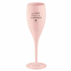 Koziol 3923638, Champagnerflöte, 100 Ml, Glas, Pink, 191 Mm, 68 Mm