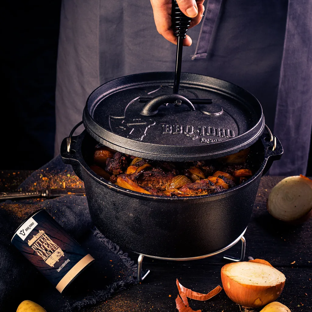 BBQ-Toro 6-teiliges Dutch Oven Starter Set Mit Dutch Oven Master – Bild 3