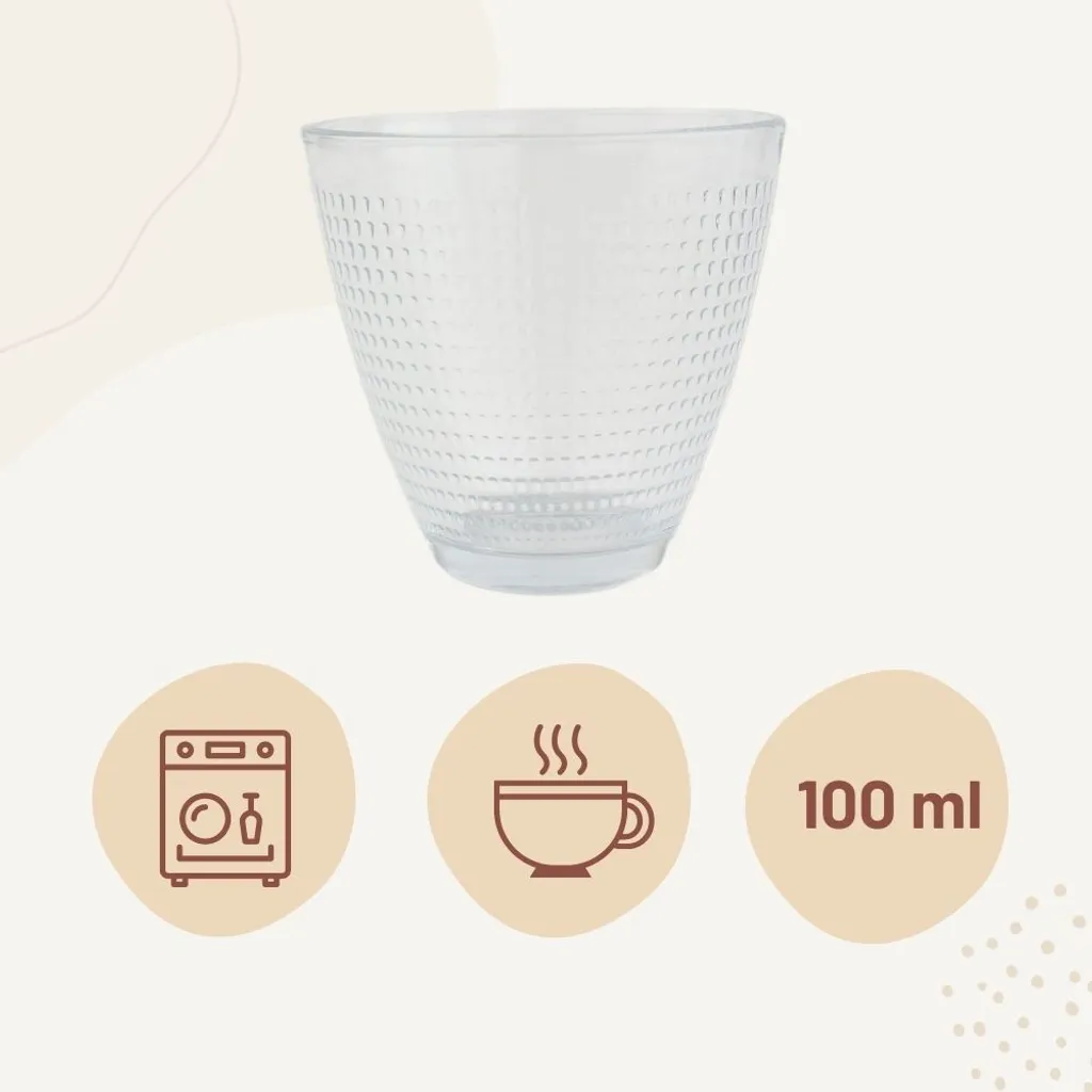 Orange85 Trinkgläser Wassergläser 6 Stück Transparent 220ml – Bild 2