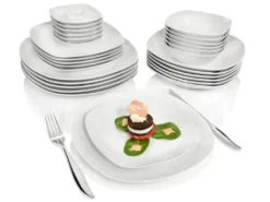 Sänger SÄNGER Porzellan Geschirrset Bilgola, Tafelservice 30 Teilig Für 6 Personen