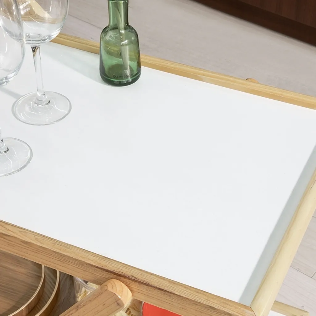 SoBuy® Servierwagen,Beistellwagen,Küchenwagen,zusammenklappbar,FKW52-WN – Bild 5