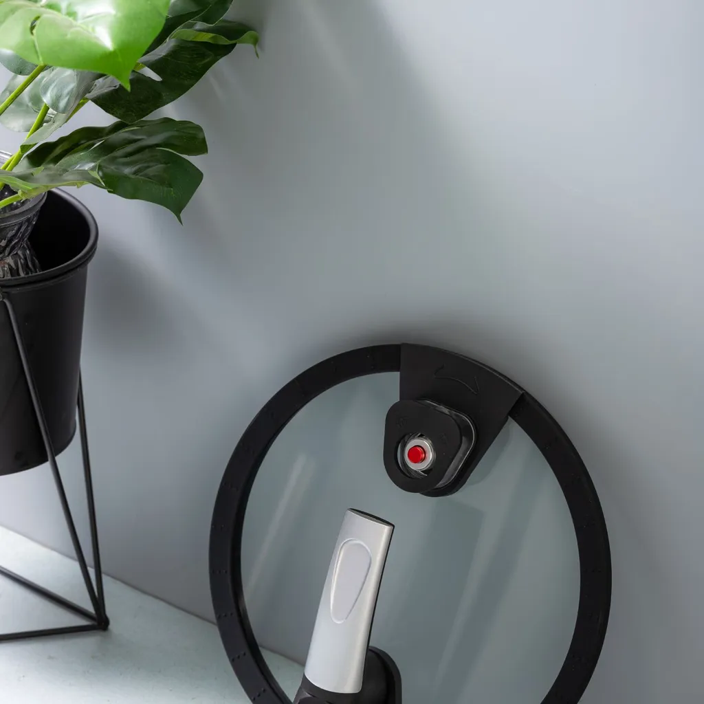 AMERCOOK Fresh Cooker Kochtopf Niederdrucktopf 24 Cm - Universal-Topf Für Alle Herdarten Kochtopf - Induktionsgeeigneter Kochtopf Energiespartopf - Kochtopf Vitaminschonend Schnellkochtopf Mit Ventil – Bild 7