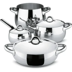 Alessi Topfset Mami - SG100S7 - 4-teilig - Von Stefano Giovannoni