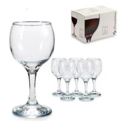 Pasabahce Bistro 44412 Weingläser Wasser Saft Drink Trinkglas 6 Gläser Set Edel