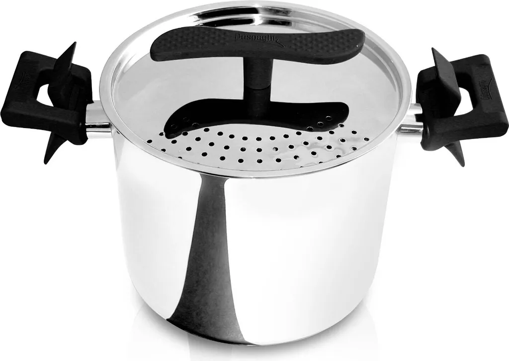 Kochtopf INDUKTION Pastatopf Edelstahl TOPF Mit Deckel Nudeltopf DUSPAGHI