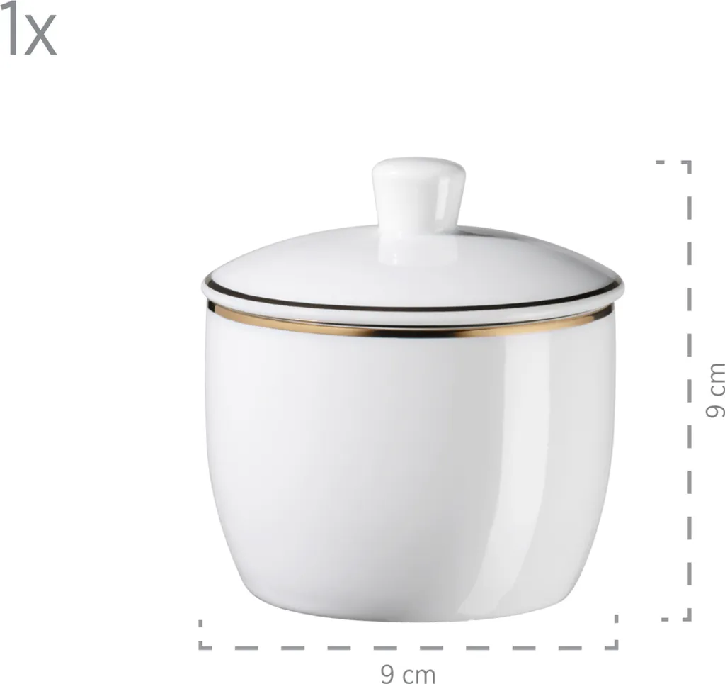 Mäser 931735 Kombiservice Professional Dining Für 6 Personen, Porzellan, Weiß (1 Set, 24-teilig) – Bild 2