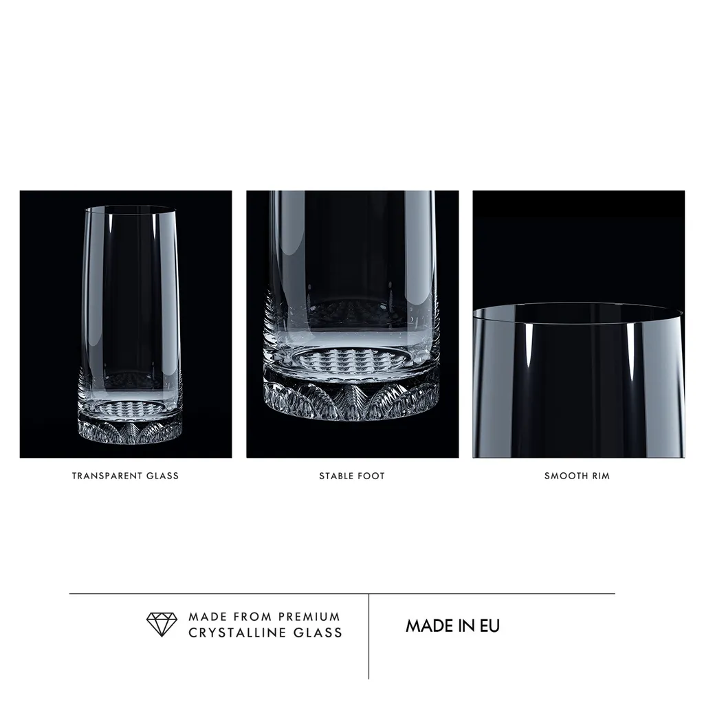 KROSNO Fjord Longdrinkgläser, 6er-Set, 350 Ml – Bild 7