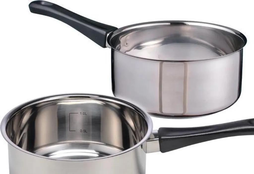 EDELSTAHL Stielkasserolle Kasserolle 'Sylt' Kochtopf Topf Stieltopf Kochen