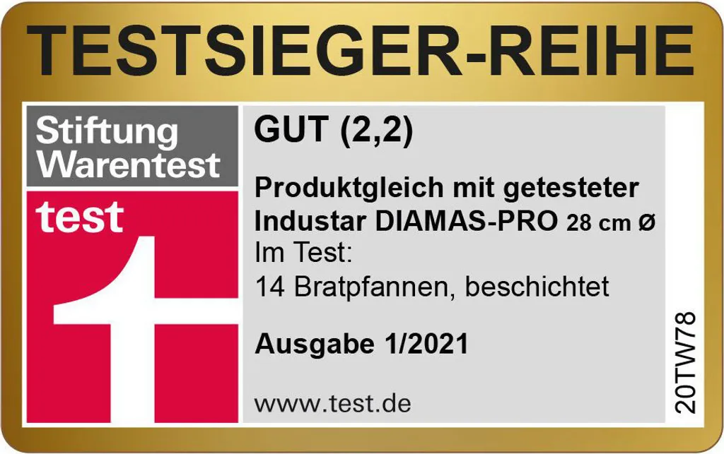 Schulte-Ufer Gastro-SUS Industar DIAMAS Pro Diamantversiegelung Edelstahl Pfannenset 163059-20 -24 -28, Ecotherm® Aluminium-Kapselboden – Bild 9