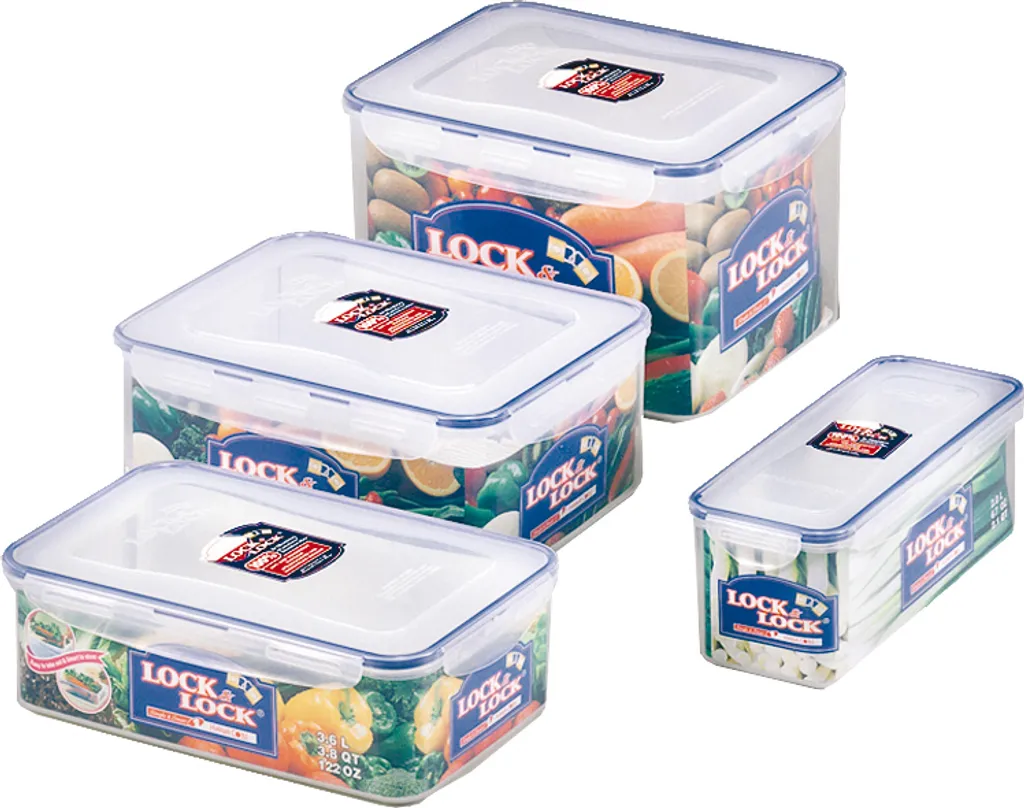 Lock&Lock HPL836 Vorratsdose 5,5L - Luft Und Wasserdicht - Rechteckig (1er Pack) – Bild 5