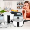 SOGO - Duo 6L + 4L Schnellkochtopf-Set
