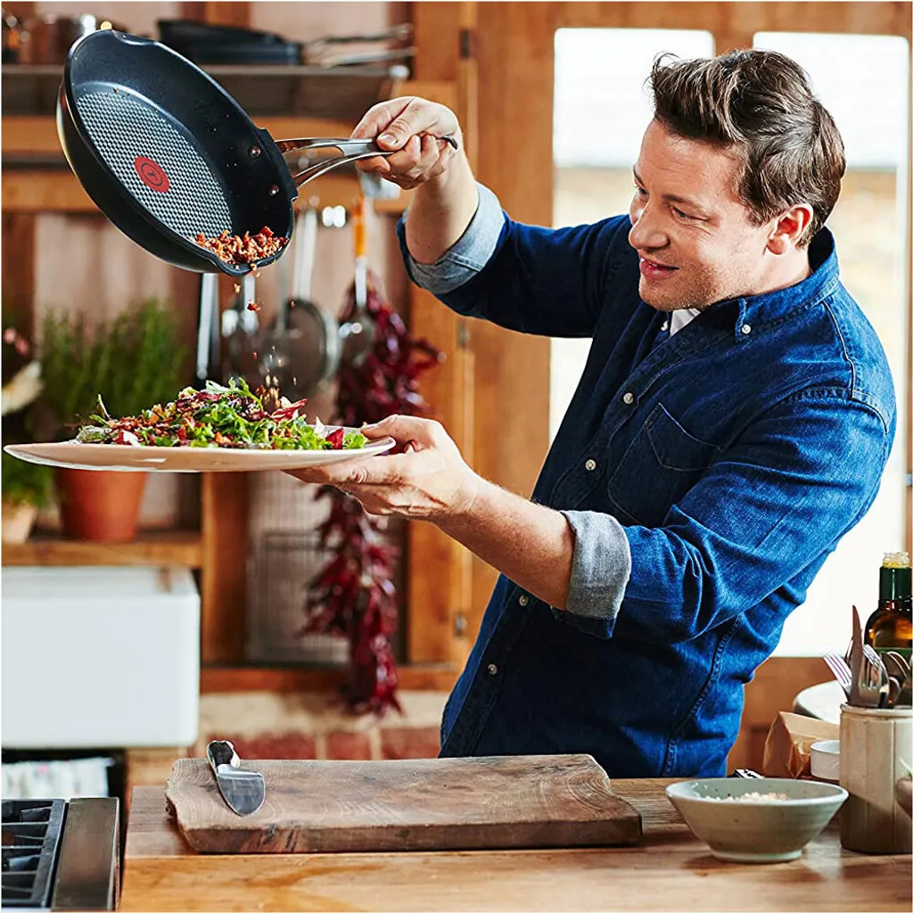 Tefal Jamie Oliver Guss Aluminium Bratpfanne 24cm Schwarz Bratpfanne – Bild 8