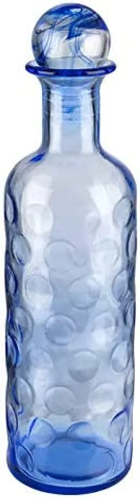 APS Glaskaraffe -ICEBLUE- /// Ø 8 Cm, H: 30 Cm, 0,8 Liter /// Glas, Blau, Silikon /// 10723 – Bild 3