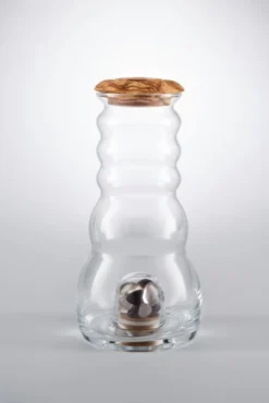 Wasserkaraffe Cadus Mit Olivenholzdeckel Und Edelsteinen