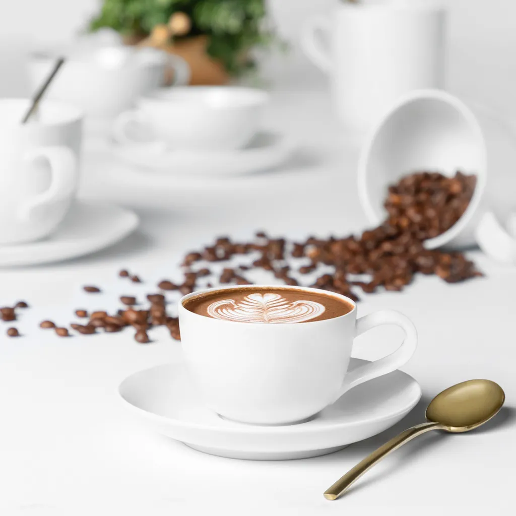 Seltmann Weiden Kaffeeservice Liberty Weiss Modern – Bild 2