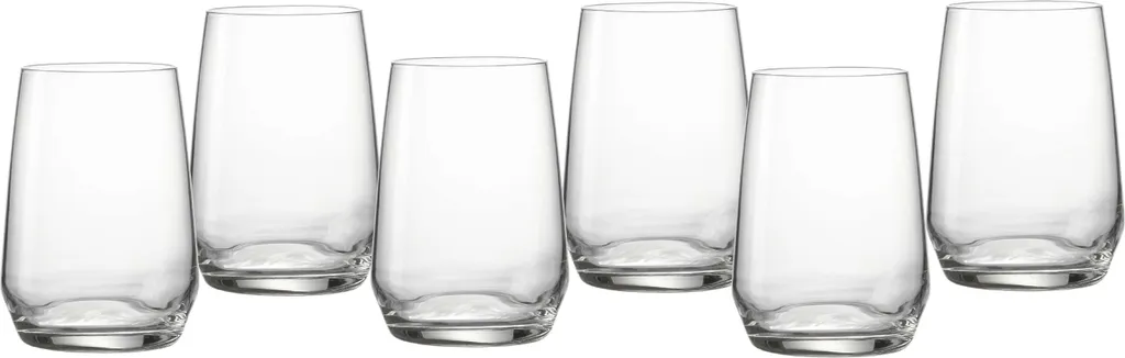 Ritzenhoff & Breker Wasserglas Flamenco 6er Set, Trinkbecher, Glas, Klar, 450 Ml, 814514