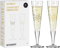Goldnacht Champagnerglas-Set H22 Von Ritzenhoff Design Team