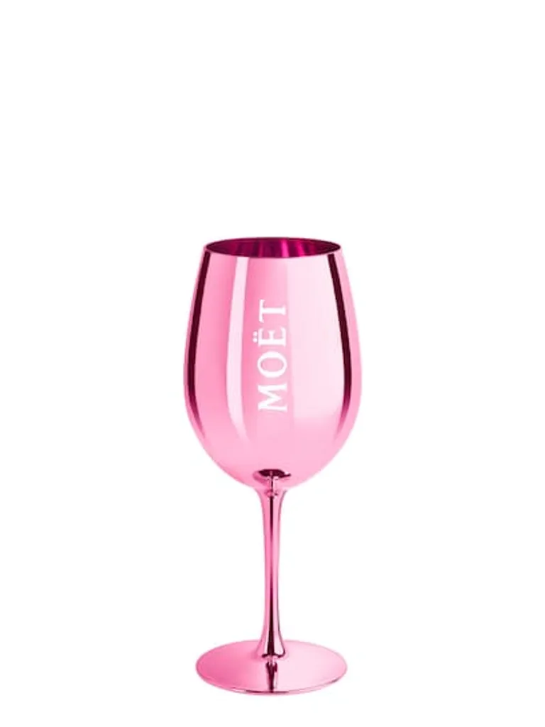 Moët & Chandon Rosé Champagnergläser In Glänzendem Rosa Inkl. Untersetzer – Bild 3