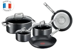 Tefal C55654 PROGRADE Topfset Pfannenset Induktion 8 TLG, UVP 299€, Für Alle Herdarten, Antihaft Pfannen 26 Cm + 30 Cm, Topf 24cm, Stieltopf 20 Cm + 18 Cm, Spülmaschinenfest