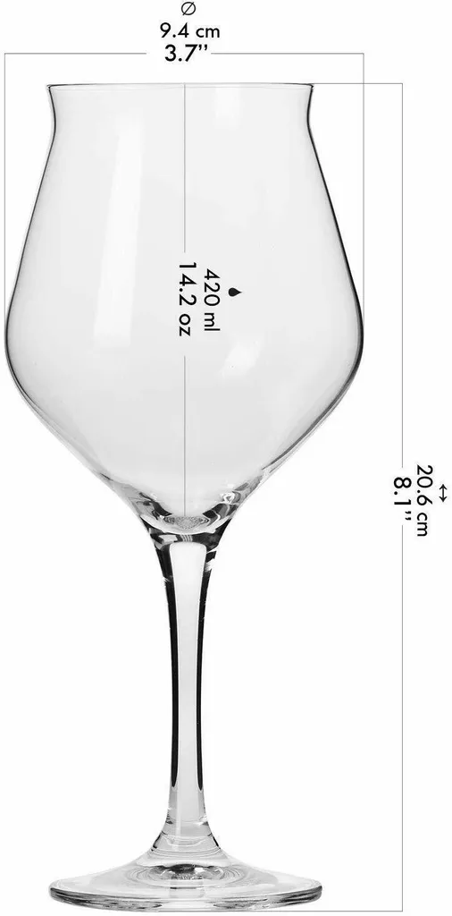 KROSNO Avant-Garde Bier-Tulpen Bier-Gläser, 6er-Set, 420 Ml – Bild 14