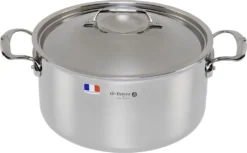 De Buyer Affinity Bratentopf Edelstahl Mit Deckel 28 Cm