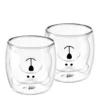 GRÄWE Doppelwandige-Thermogläser, 250ml, 2er Set, Motiv Bär