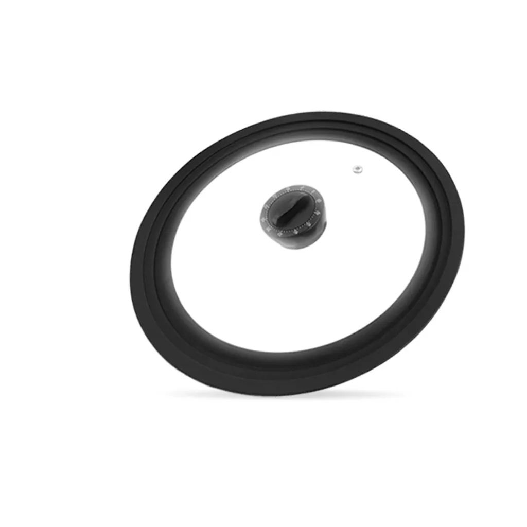 Livington Dura Pan - Pfannenset Mit Universaldeckel - 28cm + 24cm Pfanne - 3-lagige Antihaftbeschichtung - Pflegeleichtes Edelstahlgehäuse - Für Alle Herdplatten Geeignet – Bild 3