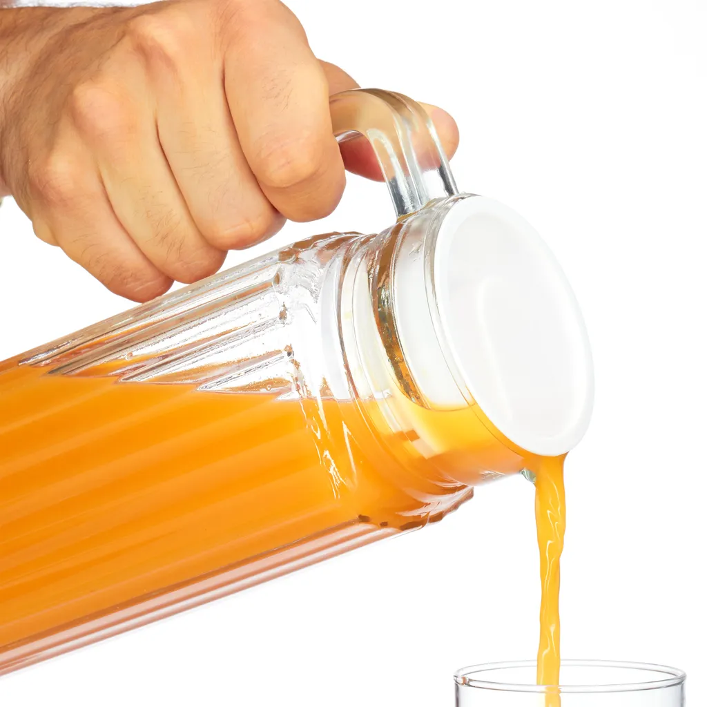 Relaxdays Saftkrug Glas 1 L – Bild 7