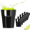 Schwarze Schnapsgläser Aus Glas 30ml (max. 40ml) Set 6 Teilig Wodkagläser Shotgläser