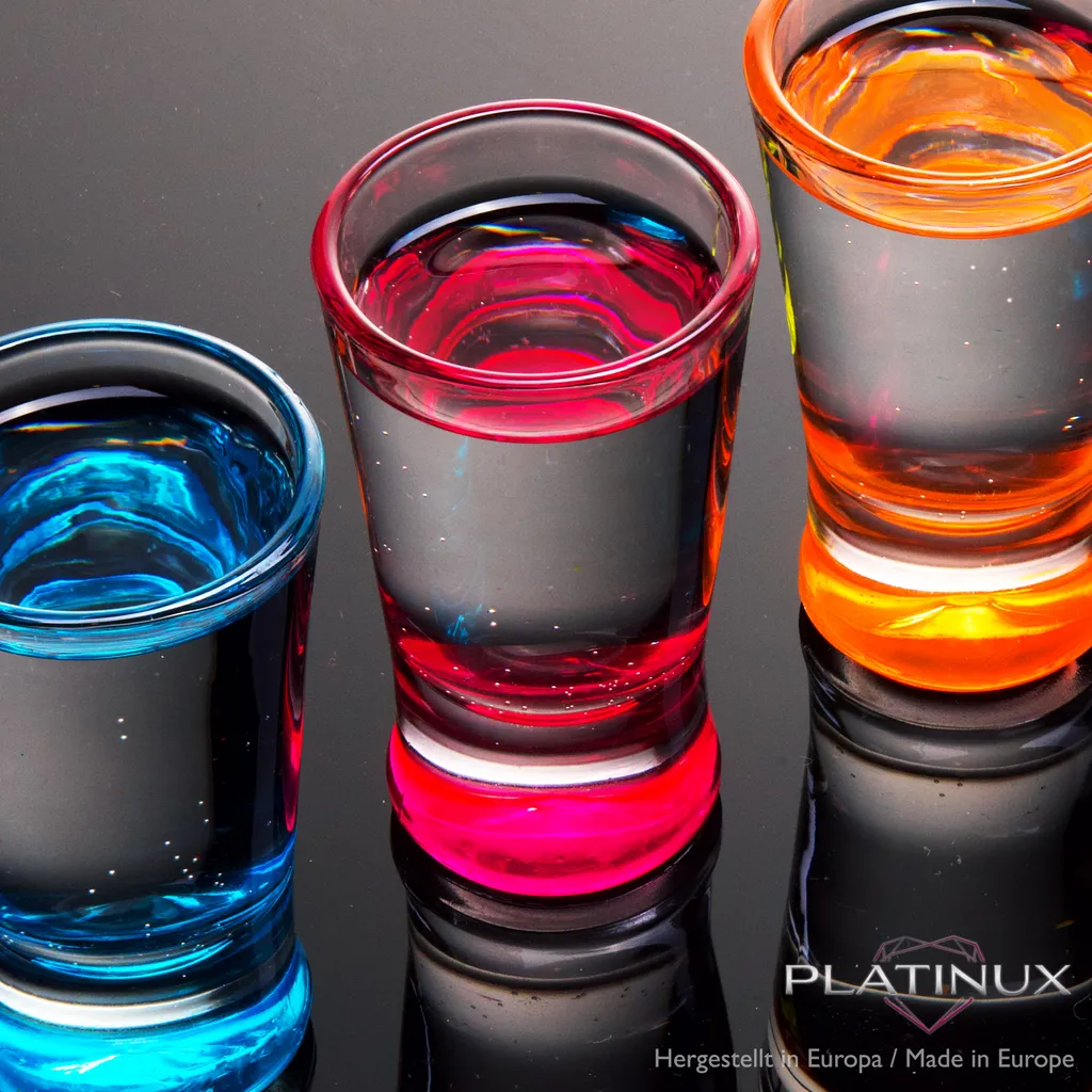 Shotgläser Set 6 Teilig Bunt Schnapsgläser 2,5cl Tequilagläser Wodkagläser Pinnchen – Bild 6