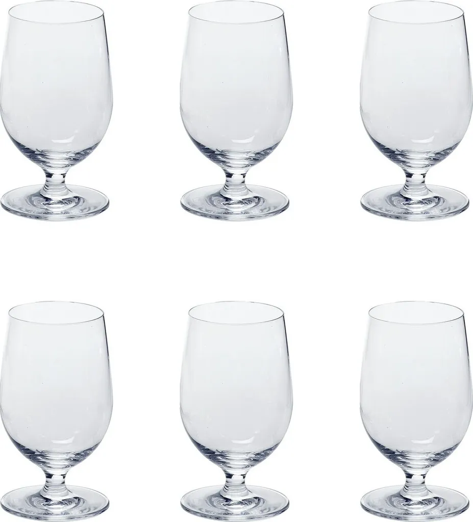 LEONARDO 061453 Ciao+ Wasserkelch, Glas, 310 Ml, H 13 Cm, Klar (6 Stück)