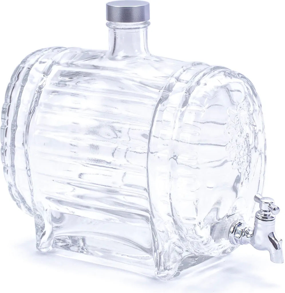 GETRÄNKESPENDER Mit Zapfhahn Für Likör Wein Fass Wasserspender Saftspender 1,5 L