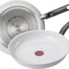 Tefal C90802 CERAMIC CONTROL WHITE Bratpfanne Induktion °20cm Crispy Results