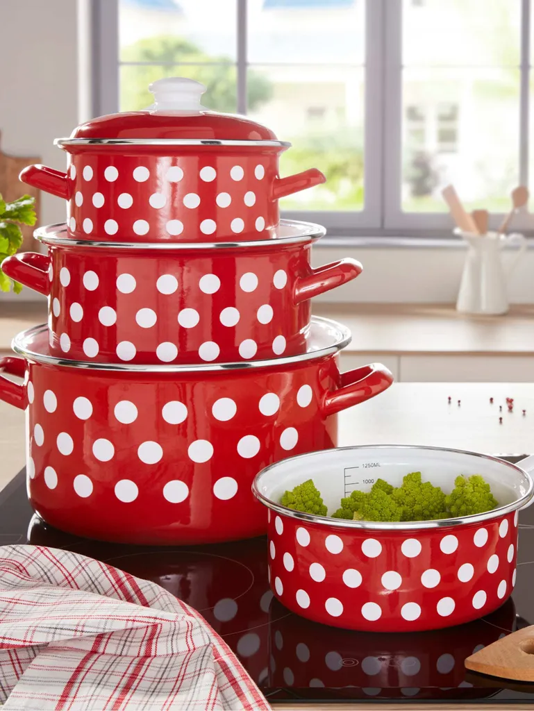 Kochtopf-Set Pünktchen 4-tlg. – Bild 4