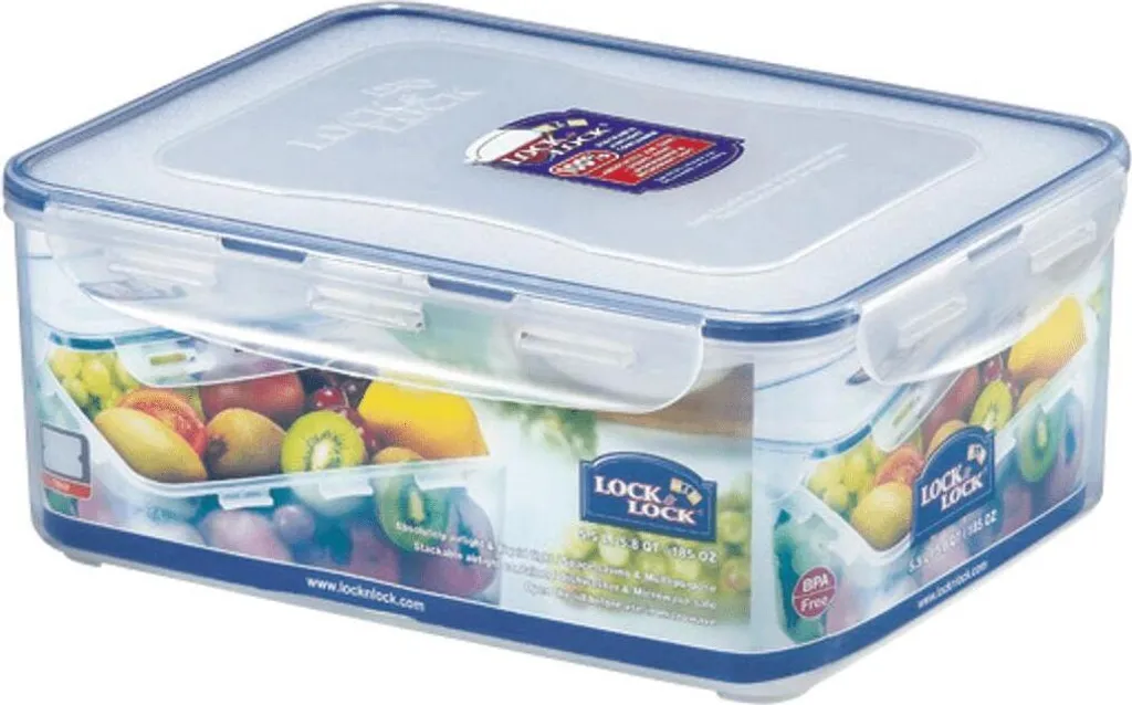 Lock&Lock HPL836 Vorratsdose 5,5L - Luft Und Wasserdicht - Rechteckig (1er Pack) – Bild 3