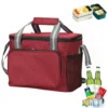 15L Kühltasche Faltbar,Picknicktasche Kühltasche,Rot, Lunch Tasche,Kühltasche Eistasche,Mini Faltbar,Minikühltaschen,Thermotasche Faltbar Klein,Isoliertasche Lunch,Kühlbox Für Picknick