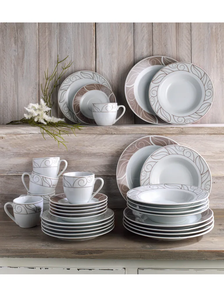 WELLCO Kaffeeset Grenoble Porzellan 18teilig – Bild 3