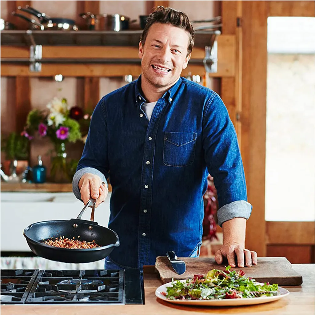Tefal Jamie Oliver Guss Aluminium Bratpfanne 24cm Schwarz Bratpfanne – Bild 7