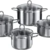 Silit Kochtopf-Set Diamant 4tlg. Aus 18/10 Edelstahl Mit SiliTherm-Allherdboden