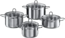 Silit Kochtopf-Set Diamant 4tlg. Aus 18/10 Edelstahl Mit SiliTherm-Allherdboden